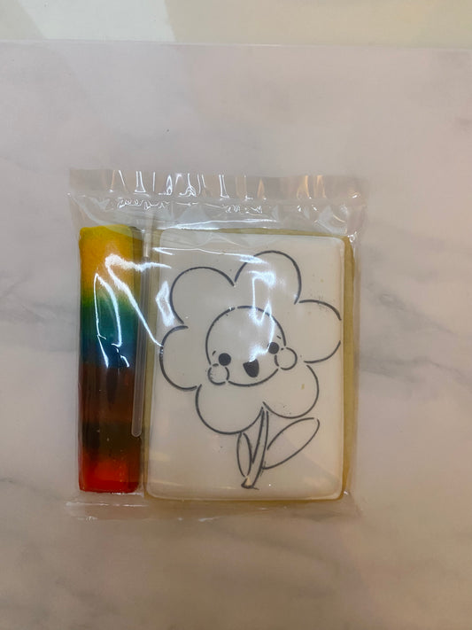 Paint Your Own Flower Cookie